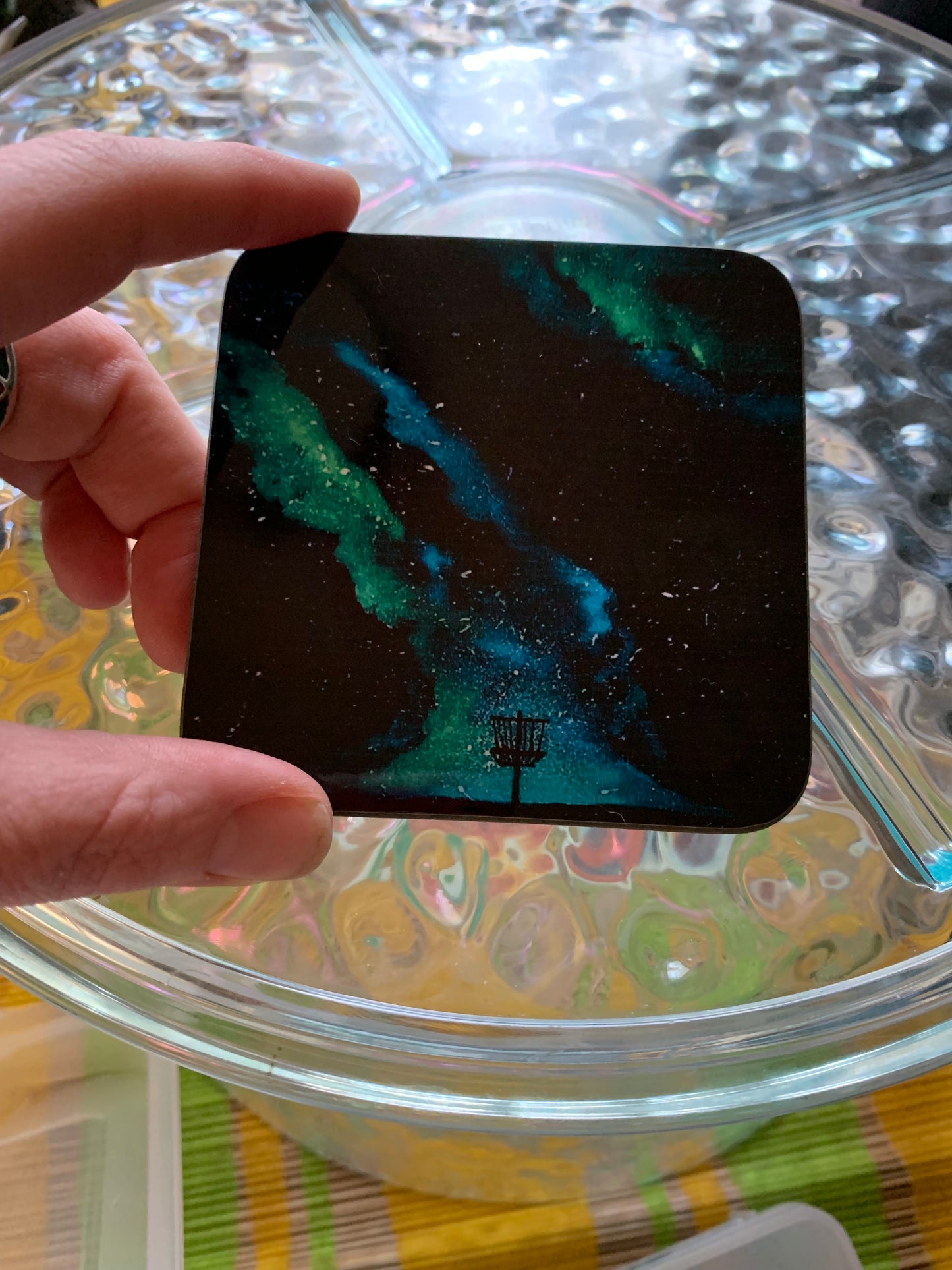 Green Horizon Discgolf Painting