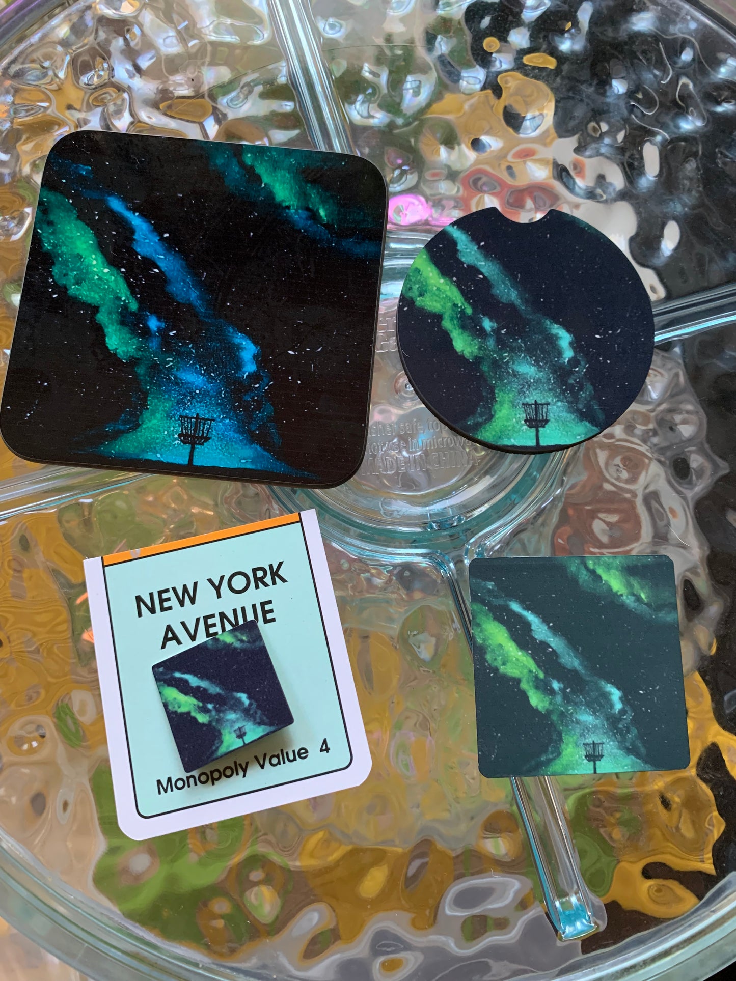 Green Horizon Discgolf Painting