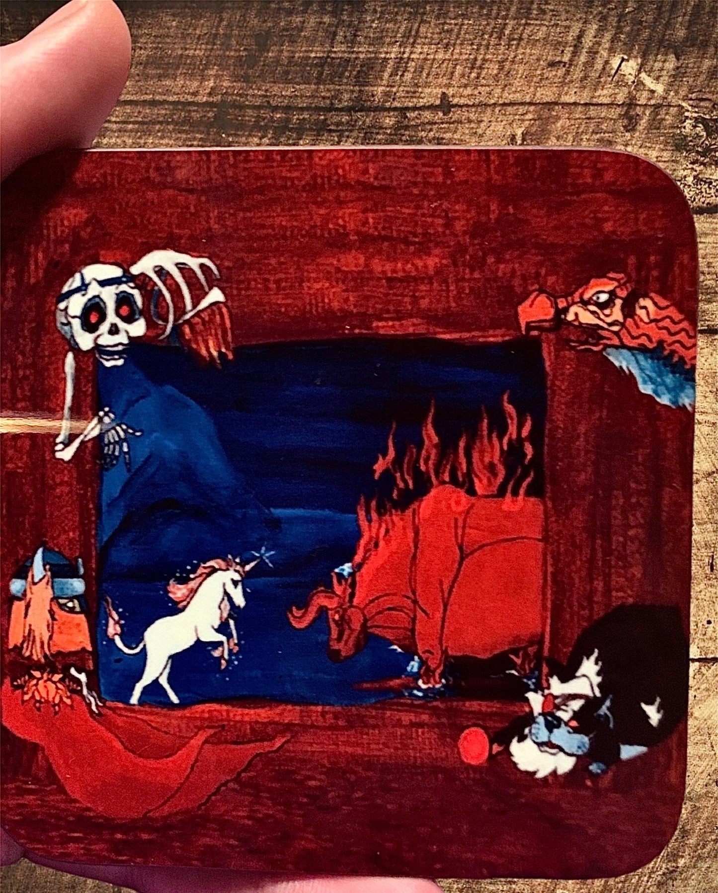 Last Unicorn Fights the Bull with Villian Frame