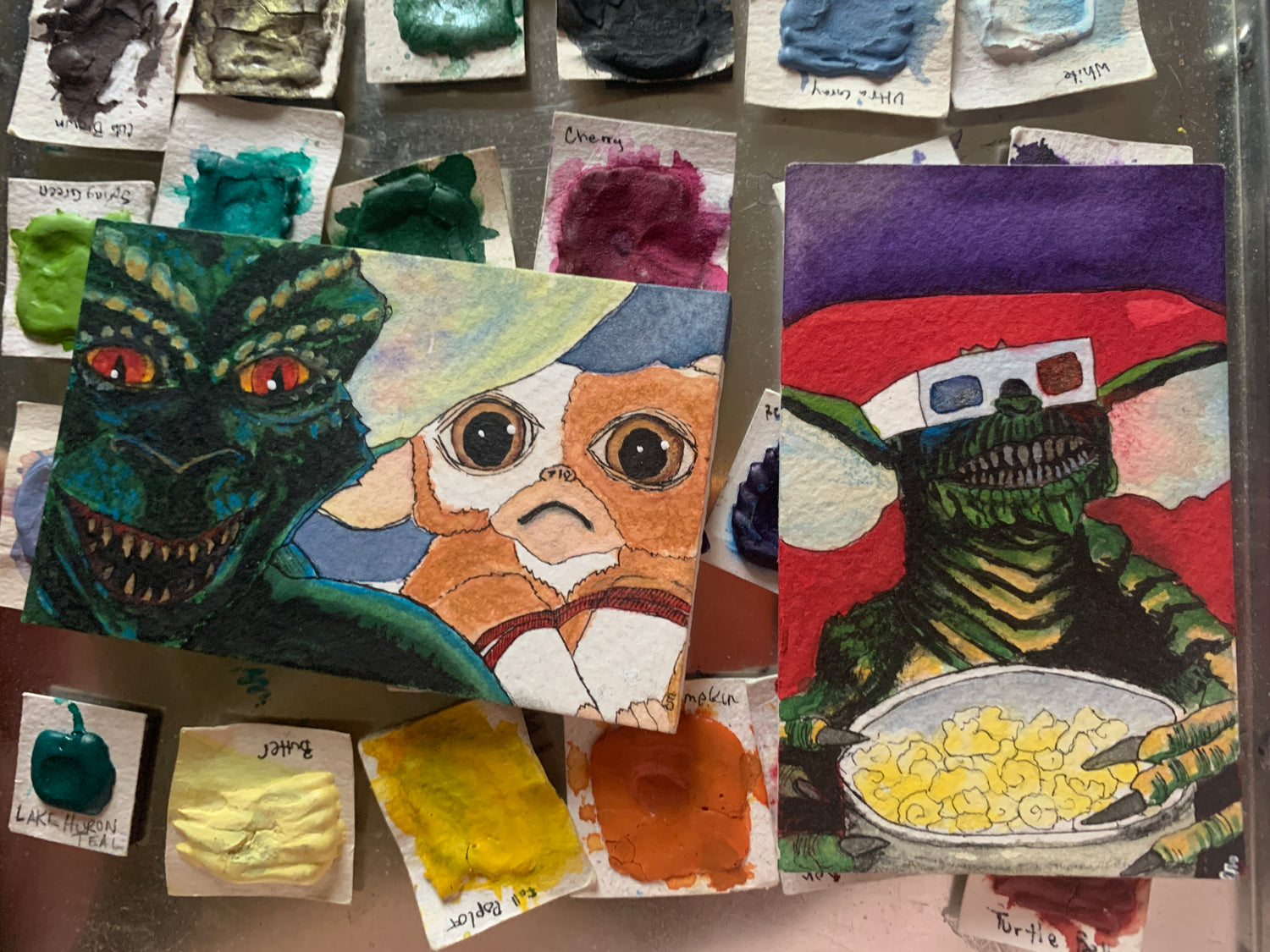 Original 3 x 2 inch Mini Paintings