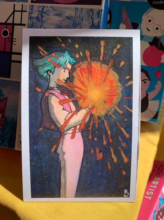 Howls Moving Castle Howl and Calcifer (Howls Heart)