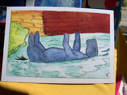 Classic Winnie the Pooh Eeyore Plays Poohsticks