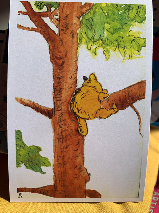 Classic Pooh Climbing A Tree