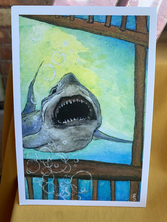 Jaws Great White Shark Art