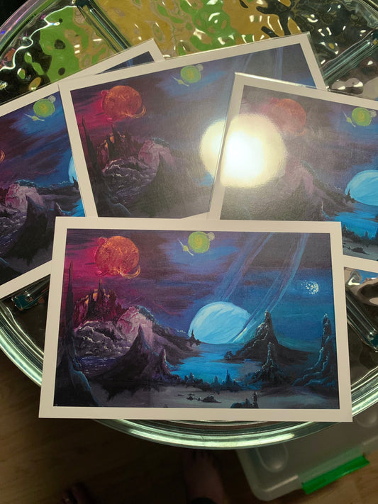 Tiny Astronaut Explores Planet A-Q244