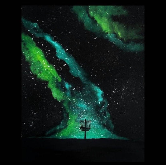 Green Horizon Discgolf Painting